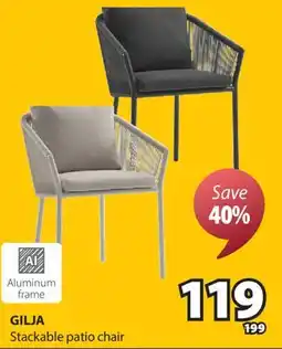 JYSK GILJA Stackable patio chair offer