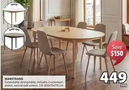 JYSK MARSTRAND Extendable dining table offer