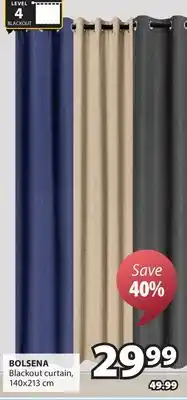 JYSK BOLSENA Blackout curtain offer