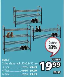 JYSK HALS 2-tier shoe rack offer