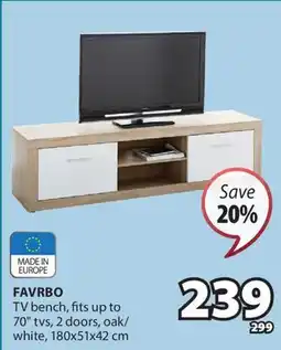 JYSK FAVRBO TV bench offer