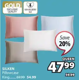 JYSK SILKEN Pillowcase offer