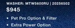 Leon's WASHER: MTW5600RU | 20256502 offer