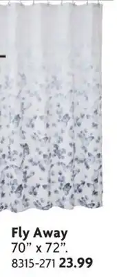 Home Hardware Fly Away Polyester Shower Curtain offer
