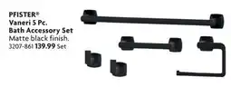 Home Hardware Vaneri 5 Pc. Bath Accessory Set offer