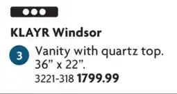 Home Hardware Vanity with quartz top offer