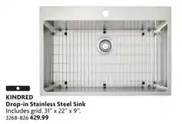 Home Hardware Drop-in Stainless Steel Sink offer