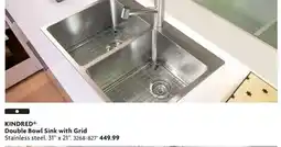 Home Hardware Double Bowl Sink with Grid offer