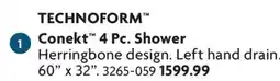 Home Hardware Conekt 4 Pc. Shower offer
