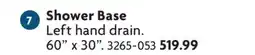 Home Hardware Shower Base offer