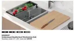 Home Hardware Undermount Double Bowl Workstation Sink offer