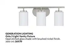 Home Hardware Oslo 3 Light Vanity Fixture offer