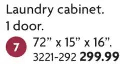 Home Hardware Laundry cabinet. 1 door offer