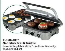 Home Hardware CUISINART Non-Stick Grill & Griddle offer