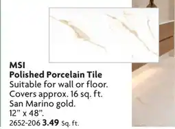Home Hardware MSI Polished Porcelain Tile offer
