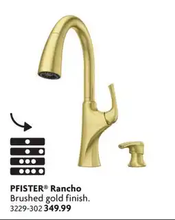 Home Hardware Rancho Brushed gold finish offer