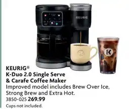 Home Hardware K-Duo 2.0 Single Serve & Carafe Coffee Maker offer