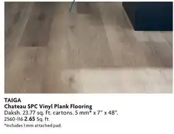 Home Hardware TAIGA Chateau SPC Vinyl Plank Flooring offer