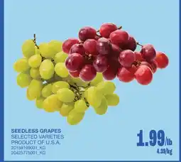 Wholesale Club SEEDLESS GRAPES offer