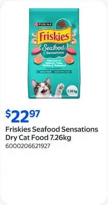 Walmart Friskies Seafood Sensations Dry Cat Food offer