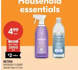 Shoppers Drug Mart METHOD HOUSEHOLD CLEANER offer