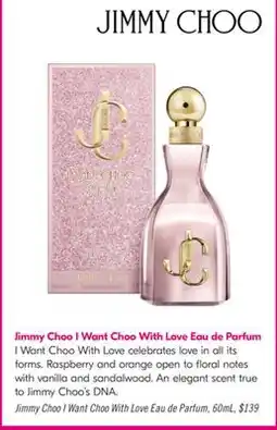Shoppers Drug Mart Jimmy Choo I Want Choo With Love Eau de Parfum offer