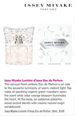 Shoppers Drug Mart Issey Miyake Lumière d'Issey Eau de Parfum offer