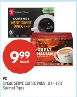 Shoppers Drug Mart PC SINGLE SERVE COFFEE PODS offer