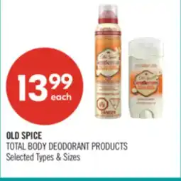 Shoppers Drug Mart OLD SPICE TOTAL BODY DEODORANT PRODUCTS offer