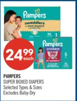 Shoppers Drug Mart PAMPERS SUPER BOXED DIAPERS offer