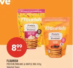 Shoppers Drug Mart FLOURISH PROTEIN PANCAKE & WAFFLE MIX offer