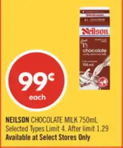 Shoppers Drug Mart NEILSON CHOCOLATE MILK offer