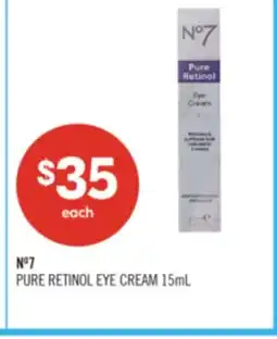 Shoppers Drug Mart NO7 PURE RETINOL EYE CREAM offer