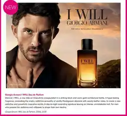 Shoppers Drug Mart Giorgio Armani I WILL Eau de Parfum offer