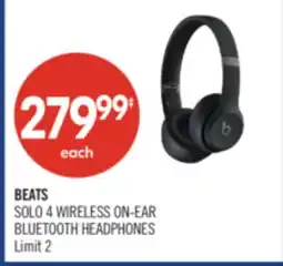 Shoppers Drug Mart BEATS SOLO 4 WIRELESS ON-EAR BLUETOOTH HEADPHONES offer
