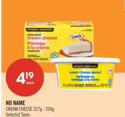 Shoppers Drug Mart NO NAME CREAM CHEESE offer