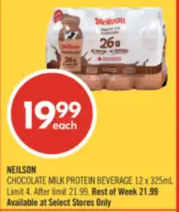Shoppers Drug Mart NEILSON CHOCOLATE MILK PROTEIN BEVERAGE offer