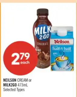 Shoppers Drug Mart NEILSON CREAM or MILK2GO offer