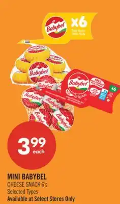 Shoppers Drug Mart MINI BABYBEL CHEESE SNACK offer