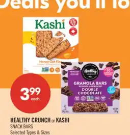 Shoppers Drug Mart HEALTHY CRUNCH or KASHI SNACK BARS offer
