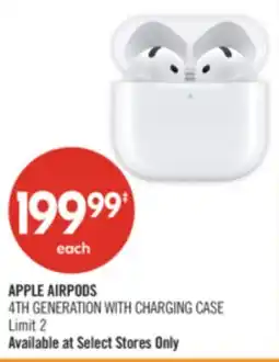 Shoppers Drug Mart APPLE AIRPODS 4TH GENERATION WITH CHARGING CASE offer