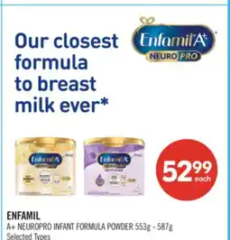 Shoppers Drug Mart ENFAMIL A+ NEUROPRO INFANT FORMULA POWDER offer