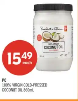 Shoppers Drug Mart PC 100% VIRGIN COLD-PRESSED COCONUT OIL offer