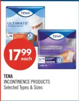Shoppers Drug Mart TENA INCONTINENCE PRODUCTS offer