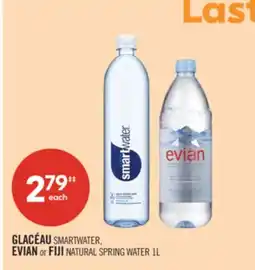 Shoppers Drug Mart GLACÉAU SMARTWATER, EVIAN or FIJI NATURAL SPRING WATER offer