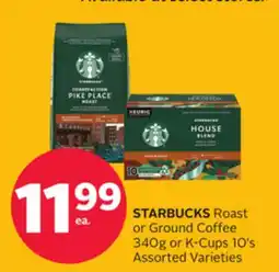 Rexall STARBUCKS Roast or Ground Coffee offer