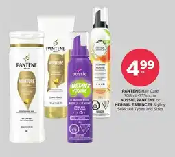 Rexall PANTENE Hair Care 308mL-355mL or AUSSIE, PANTENE or HERBAL ESSENCES Styling offer