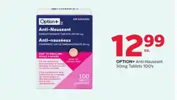 Rexall OPTION+ Anti-Nausea 50mg Tablets 100's offer