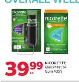 Rexall NICORETTE QuickMist or Gum offer