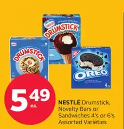 Rexall NESTLÉ Drumstick, Novelty Bars or Sandwiches offer